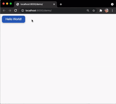 Styled button web component demo